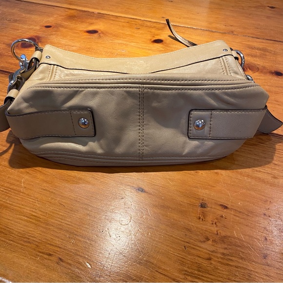 Coach Beige Zoe Hobo Purse - Picture 7 of 13